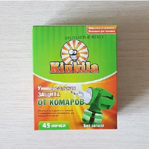 Электрофумигатор с жидкостью от комаров 45 ночей Кинкила