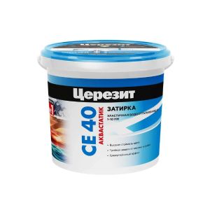 Затирка Церезит (Ceresit) CE 40 Aquastatic №07, серая, 1 кг