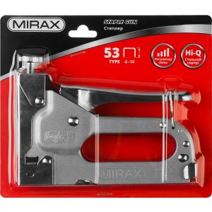 Степлер строительный MIRAX тип 53 4-14 мм металлический регулируемый