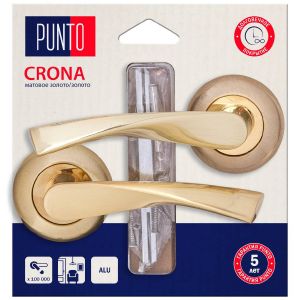 Ручка раздельная LM/A R.TL54.CRONA/HD SG/GP-4 матовое золото/золото (45555) (PUNTO)