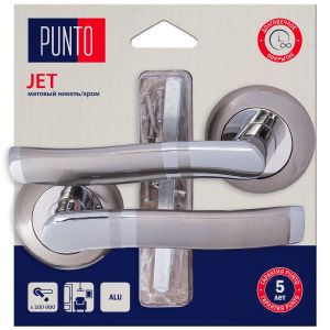 Ручка раздельная LM/A R.TL54.JET/HD SN/CP-3 матовый никель/хром (45585) (PUNTO)