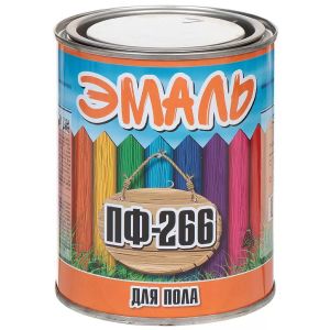 Эмаль Zabor, ПФ-266, алкидная, желто-коричневая, 0.8 кг