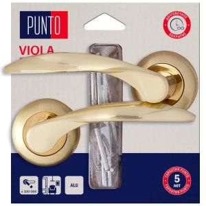 Ручка раздельная LM/A R.TL54.VIOLA/HD SG/GP-4 матовое золото/золото (45747) (PUNTO)