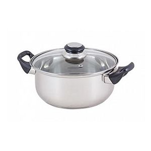 Кастрюля Mallony Bak-03 с крышкой, нержавеющая сталь, 2,8 л