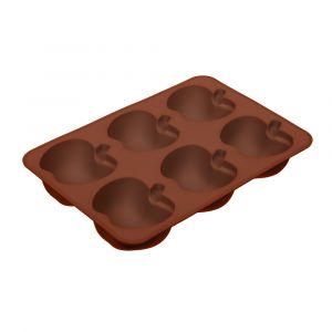 Форма силиконовая MARMITON Яблоки 26х17,5х4 см 6 ячеек