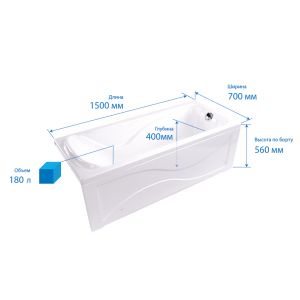 Ванна TRITON Кэт 150x70x56