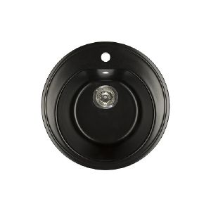 Мойка круглая керамогр.505 х505 х210 мм Антрацит VGR001
