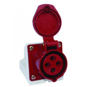 Розетка 16А TDM EAC станцион.114 3Р+РЕ 380В IP44 (SQ0602-0002)