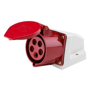 Розетка 32А TDM EAC станцион.125 3Р+РЕ+N 380В IP44 (5 контактов) (SQ0602-0006)