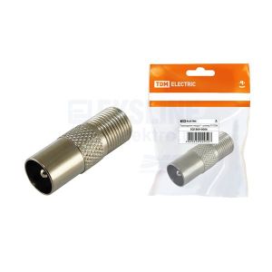 Переходник F гнездо TDM F-штекер TV (SQ1809-0006)