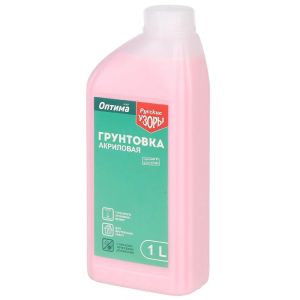 Грунтовка Русские узоры, Оптима R107, глубокого проникновения, 1 л