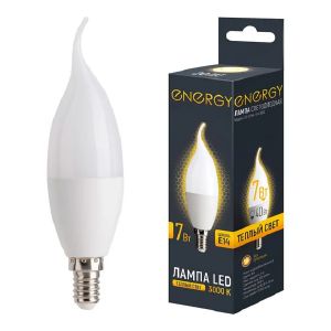 Лампа светодиодная Energy LED C37W-7-E14-3000