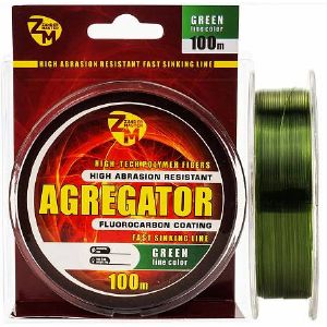 Леска ZM AGREGATOR (зеленая) 100 м. d-0.370
