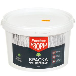 Побелка садовая краска 3 кг Русские узоры