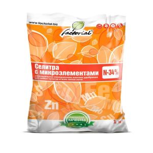 Удобрение Селитра Аммиачная минерал, 1 кг Factorial
