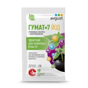 Удобрение-ОМУ Гумат+7 йод, для подкормки растений 25г