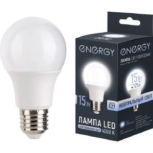Лампа светодиодная Energy LED A60-15-E27-4000