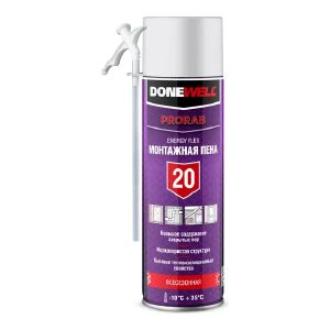 Бытовая монтажная пена Donewell Energy Flex 20, всесезонная, 650 мл DPH06U20