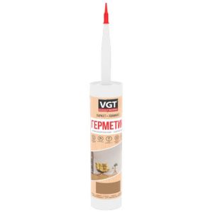 Герметик силиконизированный, VGT, 400 г, белый