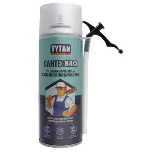 Бытовая монтажная пена Tytan Professional СантехBro, всесезонная, 500 мл