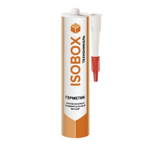 Силиконовый универсальный герметик Технониколь Isobox, 260 мл, белый 069575