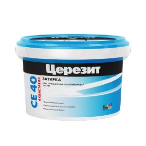 Затирка Церезит (Ceresit) CE 40 Aquastatic №07, серая, 2 кг