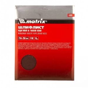 Шлифлист MATRIX на ткан. основе Р60 230 х280 мм 10 шт (Р)