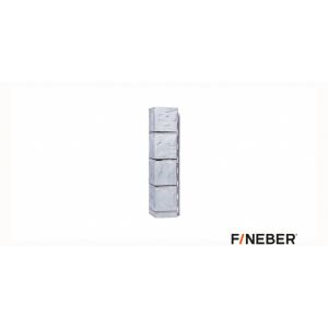 Угол наружн.фасад. FineBer Камень Мелован.Белый 470х115 мм 