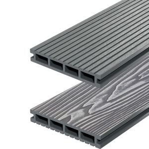 Доска террасная Decking Urban Вельвет/Дерево 24х150х3000 мм Серый (Дымчатый дуб) 0,45 м2