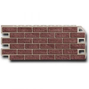 Фасад.панель FineBer Кирпич Красный 1137х470 мм (0,46 м2) 