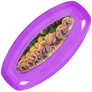 Селедочница пластик.FRESH ИК 139 246 х127 х25 мм Баклажан 183691 (Р)