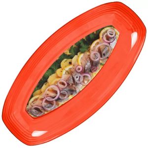 Селедочница пластик.FRESH ИК 139 246 х127 х25 мм Апельсин 183690 (Р)
