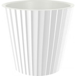 [IG640310048] Горшок для цветов InGreen Sand  D280мм, 10,5л c дренажной вставкой белый