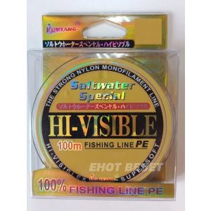 Шнур плетеный Kumyang HI-VISIBLE 100м 0.22 мм