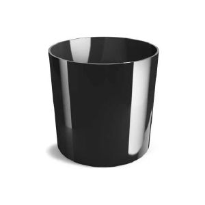 [069675] DCR 11 PP Кашпо пласт. Cylinder d11 h9,5см черный (BLACK)