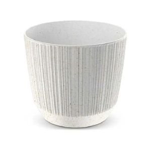 [066761] DRF130W-S449W Кашпо RYFO ECO WOOD d12,6 h10,8см 1л белый (white ECO)