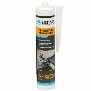 Герметик акриловый Ultima, SealUl, SealUlt_280, 280 мл, белый