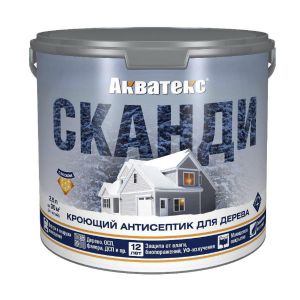 Защитно-декоративное покрытие Акватекс Сканди 2,5 л База С, бесцветный