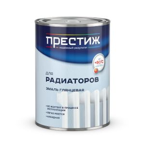 Эмаль для радиаторов Престиж, алкидная, глянцевая, белая, 0,9 кг