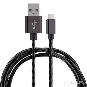 Кабель Energy ET-25, USB - Type-C, 1 м, черный