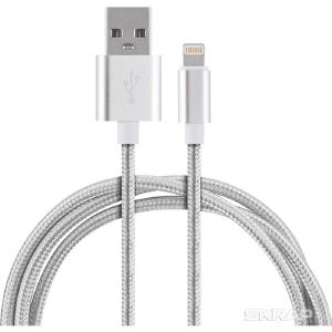 Кабель Energy ET-01 USB/Lightning, цвет - серебро