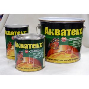 Защитно-декоративное покрытие Акватекс 2 в 1 0,8 л Белый