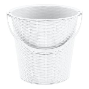 Ведро Раттан 10 л (белый)