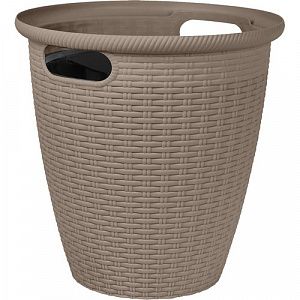 Кашпо InGreen Rattan D 328мм 20л с внутренним горшком 11 л, французский платан IG500210105