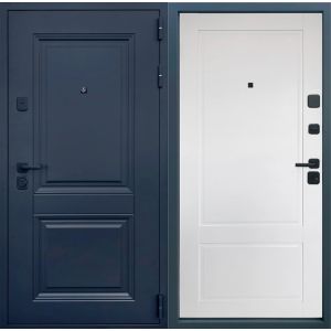 Дверь металлическая Адванс Классик белый Матовый 860х2050 левая