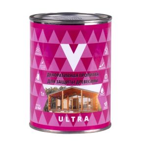 Декоративная пропитка для дерева V Ultra, шелковистая полуматовая, 1 л, орегон