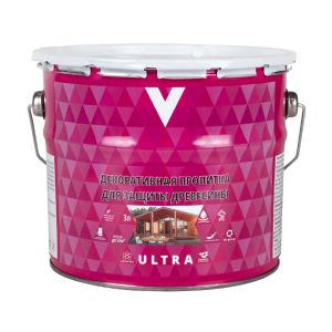 Декоративная пропитка для дерева V Ultra, шелковистая полуматовая, 3 л, тик