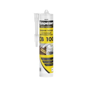 Клей монтажный Церезит (Ceresit) CB 100, акриловый, 380 г, белый