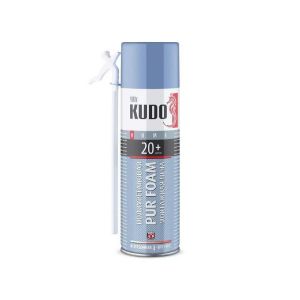 Пена монтажная KUDO, Home 20+, бытовая, 650 мл, всесезонная, KUPH06U20+