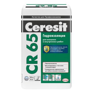 Гидроизоляция сухая CERESIT СR65 25 кг 